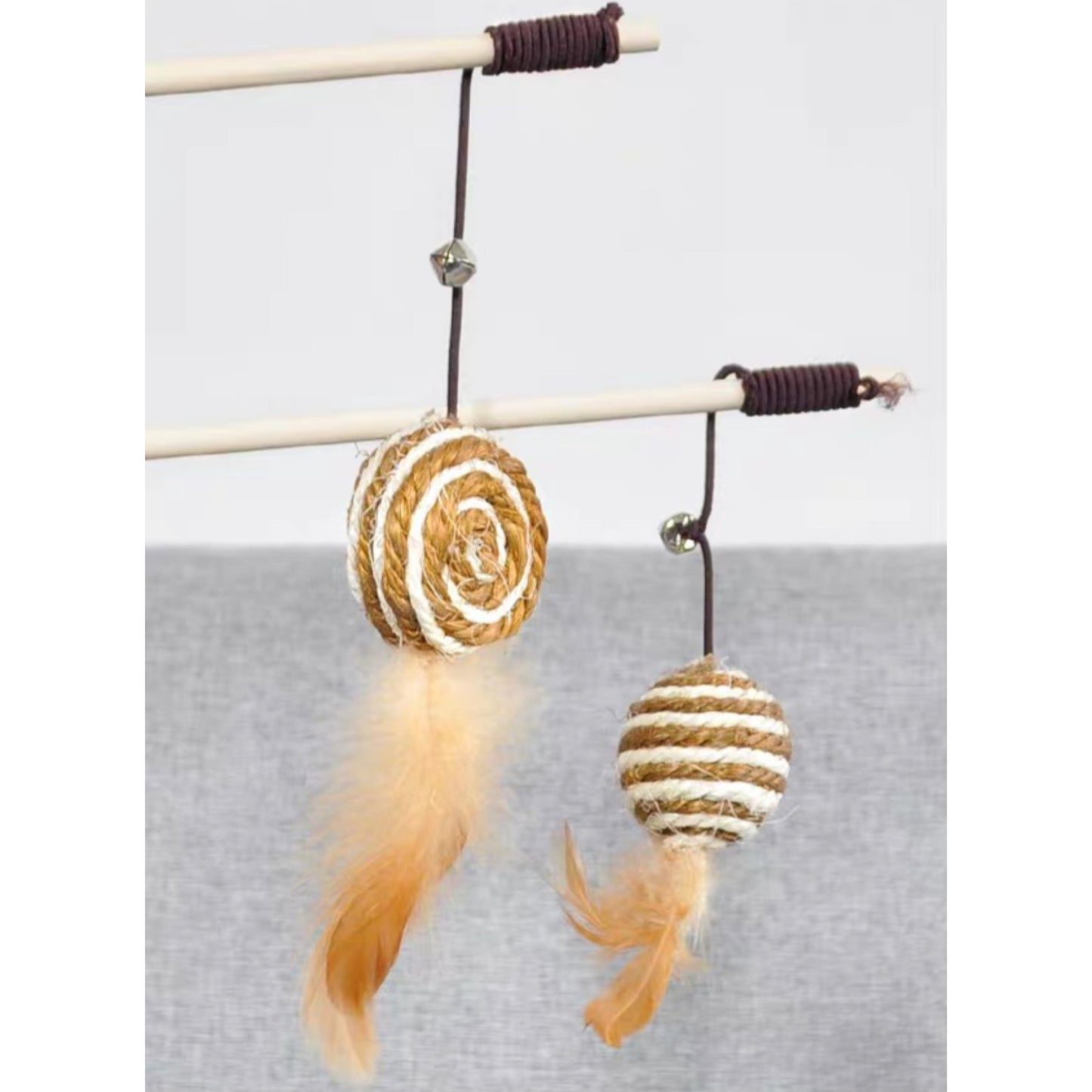 Vara Interativa para Gatos – Com Bichinhos Trocáveis