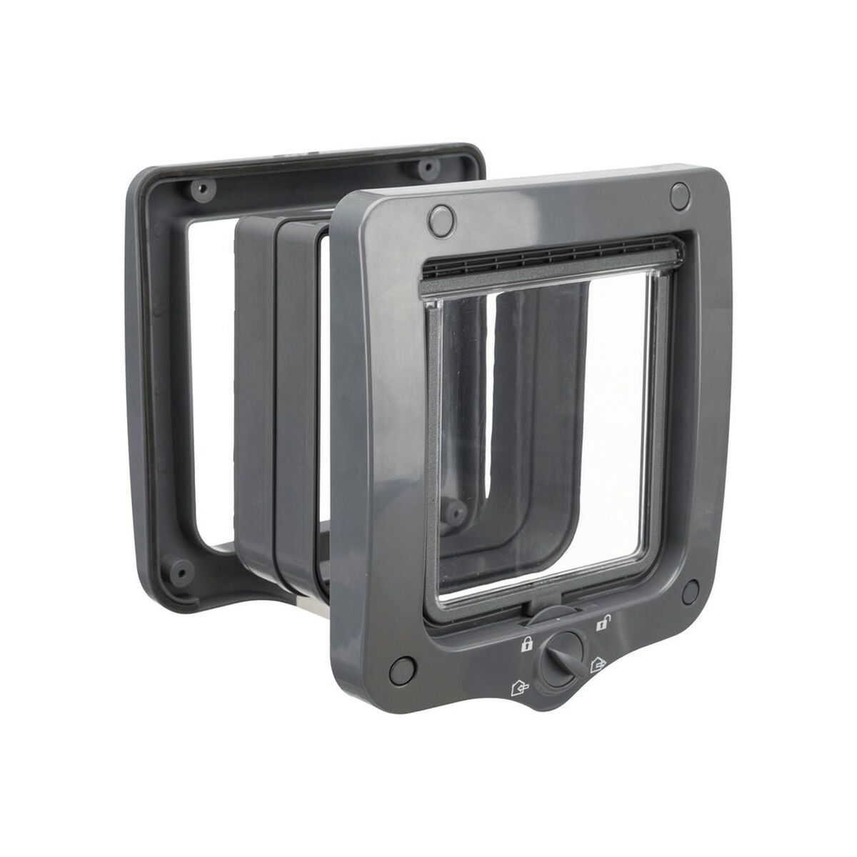 Porta para Gatos Trixie – 4 Posições (Cinzento)