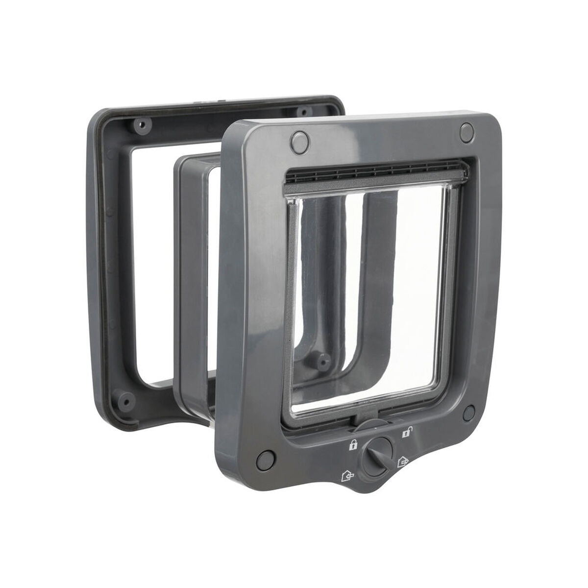 Porta para Gatos Trixie – 4 Posições (Cinzento)