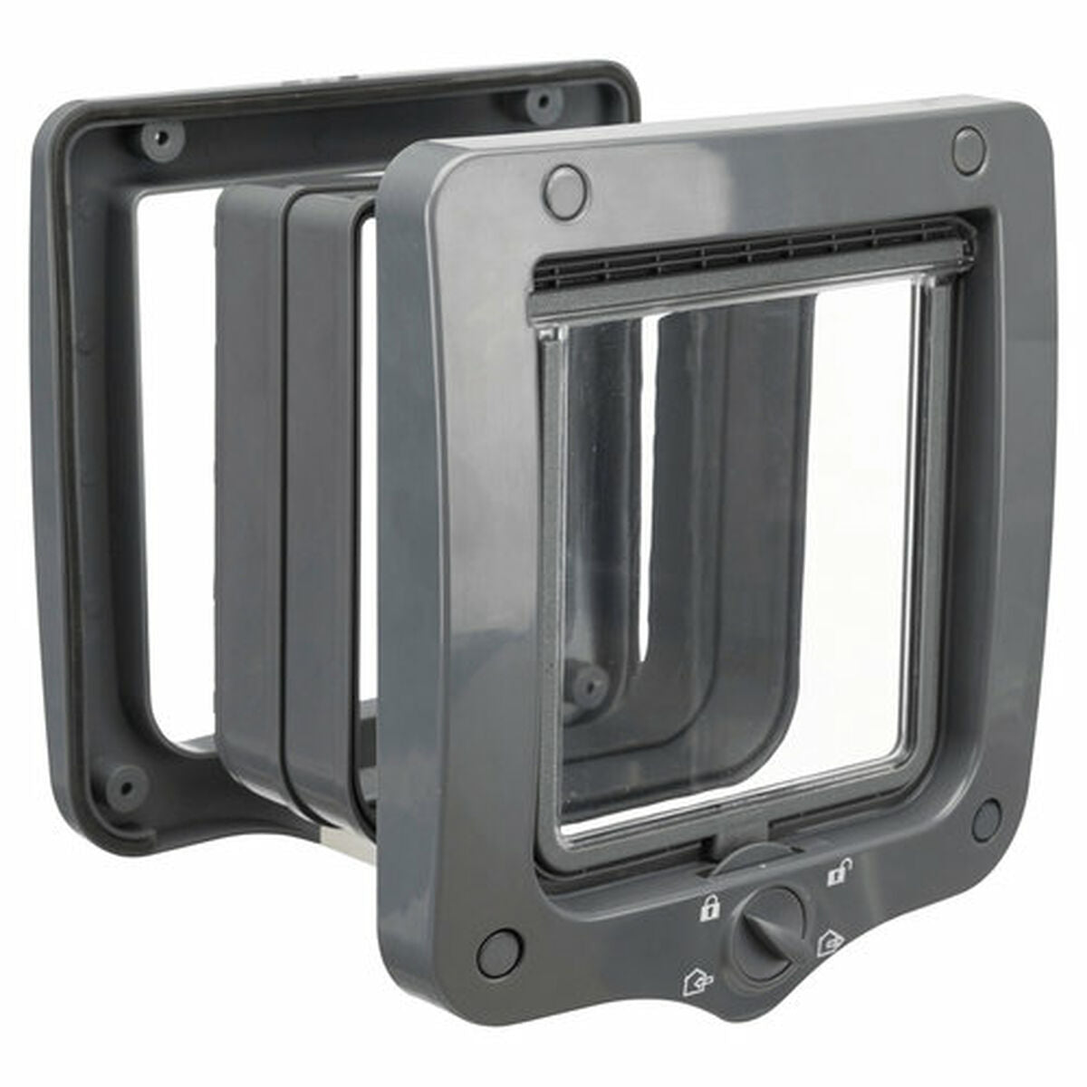 Porta para Gatos Trixie – 4 Posições (Cinzento)