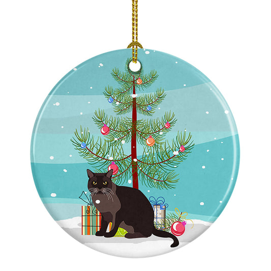 Enfeite de Natal em Cerâmica – European Burmese Cat | Edição Especial