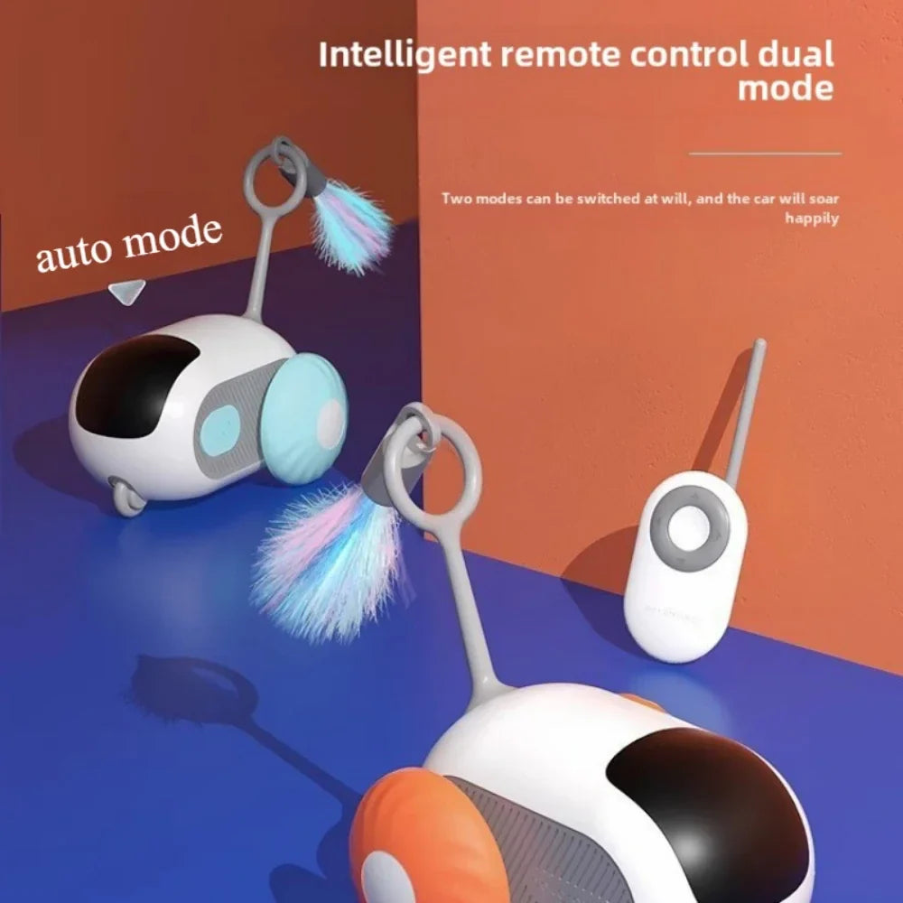 Carro Inteligente Interativo para Gatos – Smart Cats Toy Car (RC + Automático)